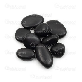 1112-2623-25 - Natural Semi Precious Stone Free Form no hole Black River Stone (approx. 17x25mm) 100gr 1112-2623-25,Beads,Stones,Semi-precious without hole,montreal, quebec, canada, beads, wholesale