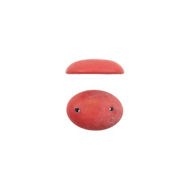*1112-9020-01 - Semi-precious Stone Bead Oval 13X18MM Tainted Magnesite Red 2 Holes 12pcs String  Limited Quantity! *1112-9020-01,Oval,Semi-precious Stone,Bead,Natural,Semi-precious Stone,13X18MM,Oval,Red,Red,2 Holes,China,12pcs String,Tainted Magnesite,Limited Quantity!,montreal, quebec, canada, beads, wholesale