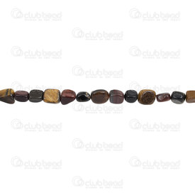1112-9051-09 - Semi Precious Stone Bead Small Nugget Picture Mixed Tiger Eye Assorted shape and size 14'' string 1112-9051-09,Beads,montreal, quebec, canada, beads, wholesale