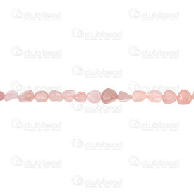 1112-9051-11 - Semi Precious Stone Bead Small Nugget Rose Quartz approx. 7x7mm various shape and size 14'' string 1112-9051-11,Beads,Stones,montreal, quebec, canada, beads, wholesale