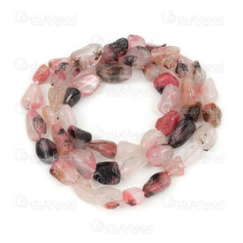 1112-9070-05S - Bille de Pierre Fine Naturelle Rhodonite Cerisier Forme Libre (approx. 8x6mm) Trou 0.8mm Corde de 15po Argentine 1112-9070-05S,Free,montreal, quebec, canada, beads, wholesale