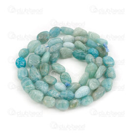 1112-9070-41 - Natural Semi Precious Stone Bead Free Form Amazonite (approx. 6x8mm) 15\" string 1112-9070-41,Amazonite,montreal, quebec, canada, beads, wholesale