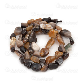 1112-9070-43 - Natural Semi Precious Stone Bead Free Form Fossil Wood Agate (approx. 6x8mm) 15\" string 1112-9070-43,Beads,Stones,Semi-precious,montreal, quebec, canada, beads, wholesale