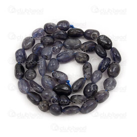 1112-9070-53 - Natural Semi Precious Stone Bead Lolite Free Form (approx. 6-8mm) 15" string 1112-9070-53,pierre fine forme libre,montreal, quebec, canada, beads, wholesale