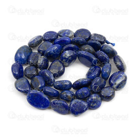 1112-9071-03 - Bille de Pierre Fine Naturelle Forme Libre Lapis Lazuli (approx. 8-10mm) Corde 15 pouces 1112-9071-03,lapis la,montreal, quebec, canada, beads, wholesale