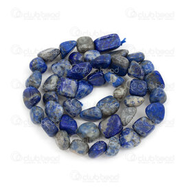 1112-9072-03 - Bille de Pierre Fine Naturelle Forme Libre Lapis Lazuli (approx. 8-9mm) Corde 15.5 pouces 1112-9072-03,Lapis lazuli,montreal, quebec, canada, beads, wholesale