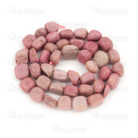 1112-9072-05 - Natural Semi Precious Stone Bead Free Form Rhodonite (approx. 8x9mm) 15" string 1112-9072-05,Rhodonite,montreal, quebec, canada, beads, wholesale