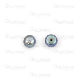 1113-0121-03 - pearl half hole, 6-7mm, 10 pcs peacock 1113-0121-03,1113-0121,montreal, quebec, canada, beads, wholesale