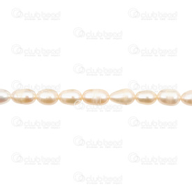 1113-0122-01 - Fresh Water Pearl Bead Rice 6x7mm Peach 13'' String 1113-0122-01,1113-0,Rice,Bead,Natural,Fresh Water Pearl,6X7MM,Round,Rice,Peach,China,13'' String,montreal, quebec, canada, beads, wholesale