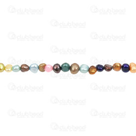1113-0129 - Fresh Water Pearl Bead Potato 6mm Assorted 13'' String 1113-0129,Beads,Bead,Natural,Fresh Water Pearl,6mm,Round,Potato,Assorted,China,13'' String,montreal, quebec, canada, beads, wholesale