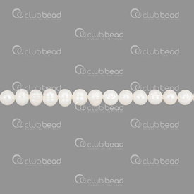 1113-0191 - Perle d'Eau Douce Bille Rond 6-7mm cercle Blanc App.64pcs 1113-0191,rim,montreal, quebec, canada, beads, wholesale