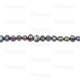 1113-0257-PCK - Fresh Water Pearl Bead potato 7-8mm Peacock natural shine 13" String 1113-0257-PCK,Beads,montreal, quebec, canada, beads, wholesale