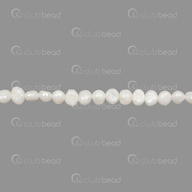 1113-0259-5WH - Freshwater Pearl Bead Potato 4-5x5.5mm White 0.5mm hole 13in String !LIMITED QUANTIT! 1113-0259-5WH,montreal, quebec, canada, beads, wholesale