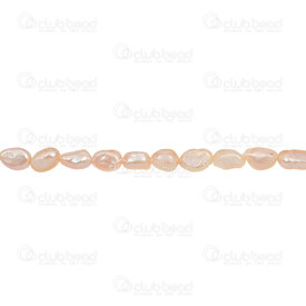 1113-0273-PK - Fresh Water Pearl Bead Potato 7-8x6mm Pink 0.5mm Hole 13\" String 1113-0273-PK,Beads,montreal, quebec, canada, beads, wholesale