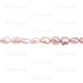 1113-0293-01 - Fresh Water Pearl Bead Baroque 9-10mm Purple 0.5mm hole 13" string 1113-0293-01,baroque,montreal, quebec, canada, beads, wholesale