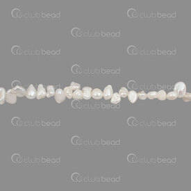 1113-0295-WH - Fresh Water Pearl Bead Baroque 5x6-7mm White Natural Shine 3/7 0.5mm hole 13\" String 1113-0295-WH,Beads,Pearls for jewelry,Clearwater,montreal, quebec, canada, beads, wholesale