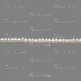 1113-0299-15 - Perle d\'Eau Douce Bille Separateur Rond-Oval 3x4-5mm Blanc Eclat Naturel Trou 0.5mm Corde 13po !QUANTITE LIMITEE! 1113-0299-15,Billes,Perles pour bijoux,D'eau douce,montreal, quebec, canada, beads, wholesale