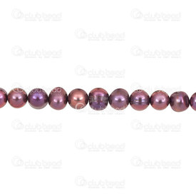 1113-9050-17 - Perle d’Eau Douce Forme Patate Mauve 5-10mm 1 Corde 1113-9050-17,montreal, quebec, canada, beads, wholesale