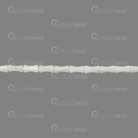 1114-0015 - Nacre de Perle Bille Tube forme Bambou 8x4mm Naturel Trou 0.5mm corde 15po 1114-0015,Gamme régulière,Autres formes,montreal, quebec, canada, beads, wholesale