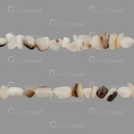 1114-0077 - Shell Bead Natural-Black Irregular Shape (approx. 5x7mm) 0.5mm Hole 13" String 1114-0077,montreal, quebec, canada, beads, wholesale