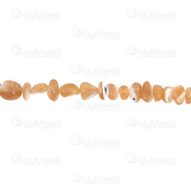 1114-0081 - Horseshoe Shell Bead Free Form (approx. 6-8mm) Coffee 15.5" String 1114-0081,Beads,Shell,Lake shell,montreal, quebec, canada, beads, wholesale