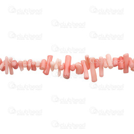 1114-0141 - Coral Bead Stick App. 8-18mm Pink 16'' String 1114-0141,Beads,Coral,Bead,Natural,Bamboo Coral,App. 8-18mm,Free Form,Stick,Pink,Pink,China,16'' String,montreal, quebec, canada, beads, wholesale
