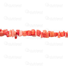 1114-0143-CHIPS1 - Coral Bead Chip App. 6x9mm Light Red Orange 36'' String 1114-0143-CHIPS1,Beads,Coral,Bead,Natural,Coral,App. 6x9mm,Free Form,Chip,Red,Red Orange,Light,China,36'' String,montreal, quebec, canada, beads, wholesale