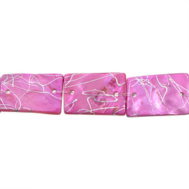 1114-0180-03 - Lake Shell Bead Rectangle 20X30MM Pink 2 Holes 10pcs 1114-0180-03,Clearance by Category,Organic,Bead,Natural,Lake Shell,20X30MM,Rectangle,Pink,2 Holes,China,10pcs,montreal, quebec, canada, beads, wholesale