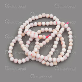 1114-0805-F-3mm - Bille de Coquillage Rose Rond Facette 3mm Trou 0.5mm Corde 15po 1114-0805-F-3mm,Billes,Coquillage,Autres,montreal, quebec, canada, beads, wholesale