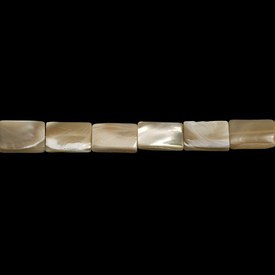 *A-1114-0917-01 - Bille de Nacre de Perle Rectangle 10x14mm Hâle Naturel Corde de 16 Pouces *A-1114-0917-01,Billes,montreal, quebec, canada, beads, wholesale