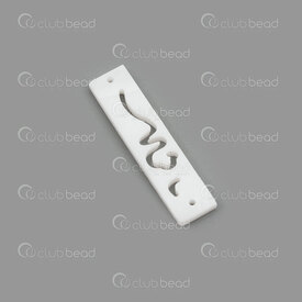 1114-0991-03 - Mother of Pearl Link 30x7x2mm Curved Line 1mm hole 2pcs 1114-0991-03,1114-099,montreal, quebec, canada, beads, wholesale