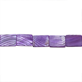 *1114-1108-05 - Fresh Water Shell Bead Flat Rectangle With Stripes 15X20MM Purple 16'' String *1114-1108-05,Beads,Shell,Animal Pattern,Bead,Natural,Fresh Water Shell,15X20MM,Flat Rectangle,With Stripes,Mauve,Purple,China,Dollar Bead,16'' String,montreal, quebec, canada, beads, wholesale
