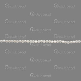 1114-5801-02.501 - Bille Perle de Coquillage Stellaris Rond 2.5mm Blanc Trou 0.5mm Corde 15.5po (approx. 133pcs) 1114-5801-02.501,1114-5801-0,montreal, quebec, canada, beads, wholesale