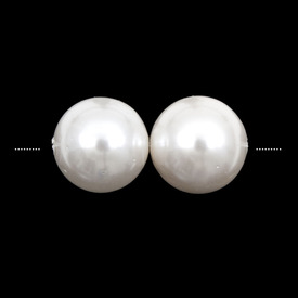 1114-5802-01 - Shell Pearl Bead Stellaris Round 6MM White 30pcs 1114-5802-01,montreal, quebec, canada, beads, wholesale