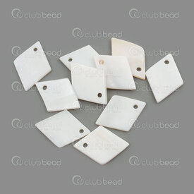 1114-9051-0219 - Nacre de Perle Breloque forme Diamant 19x14x1.5mm Lisse Trou 1.5mm Naturel 10pcs 1114-9051-0219,diamond shape,montreal, quebec, canada, beads, wholesale