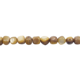 *1114-9912-05 - Shell Bead Free Form 6MM Light Brown App. 15'' String  Limited Quantity! *1114-9912-05,Bead,Natural,Shell,6mm,Free Form,Free Form,Beige,Brown,Light,China,App. 15'' String,Limited Quantity!,montreal, quebec, canada, beads, wholesale