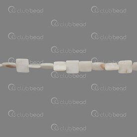 1114-9912-1131 - Shell Bead Square Flat 10x10x2mm Natural App. 15'' String !LIMITED QUANTITY! 1114-9912-1131,Beads,Shell,montreal, quebec, canada, beads, wholesale