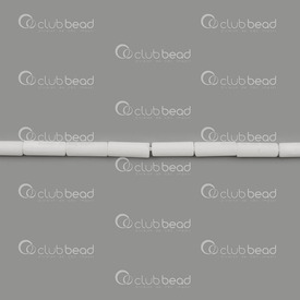 1115-0215-01 - Bamboo Coral Bead Tube 10x3mm White 16'' String USA 1115-0215-01,Bead,Natural,Bamboo Coral,10X3MM,Cylinder,Tube,White,White,USA,16'' String,montreal, quebec, canada, beads, wholesale