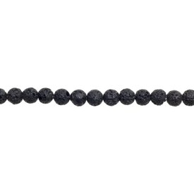 1115-7901 - Volcanic Stone Bead Round 8MM 16'' String 1115-7901,montreal, quebec, canada, beads, wholesale