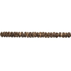 *1116-0215-BRN - Coconut Bead Flower 8MM Brown 16'' String *1116-0215-BRN,Beads,Nuts,8MM,Bead,Wood,Coconut,8MM,Flower,Flower,Brown,Brown,China,16'' String,montreal, quebec, canada, beads, wholesale