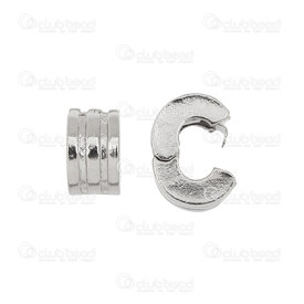 1118-0515-03 - Stopper Bead European Style Cylinder Horizontal Line 10mm Nickel Large Hole 5pcs 1118-0515-03,Beads,Metal,Stopper Bead,European Style,Metal,10mm,Cylinder,Cylinder,Horizontal Line,Grey,Nickel,Large Hole,China,5pcs,montreal, quebec, canada, beads, wholesale