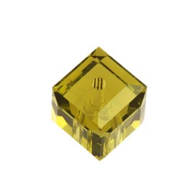 *5601-4MM-385 - Swarovski Bead Cube 5601 4MM Lime 385 12pcs Austria *5601-4MM-385,Swarovski Clearance,1120-0907,Swarovski,Bead,Glass,Imitation Glass Stone,4mm,Square,Cube,5601,Green,Lime,385,Austria,montreal, quebec, canada, beads, wholesale