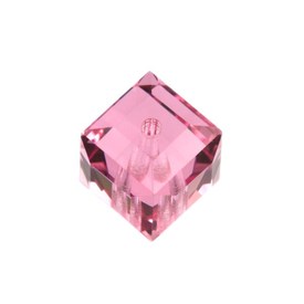 *5601-6MM-209 - Swarovski Bead Cube 5601 6MM Rose 209 12pcs Austria *5601-6MM-209,Beads,Crystal,Swarovski,1120-1021,Swarovski,Bead,Glass,Imitation Glass Stone,6mm,Square,Cube,5601,Pink,Rose,montreal, quebec, canada, beads, wholesale