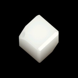 *5600-4MM-281 - Swarovski Bead Cube 5600 4MM Diagonal Hole White Alabaster 281 12pcs Austria *5600-4MM-281,montreal, quebec, canada, beads, wholesale