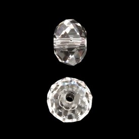 5040-6MM-001 - Swarovski Bead Facetted Donut 5040 6MM Crystal 001 12pcs Austria 5040-6MM-001,montreal, quebec, canada, beads, wholesale