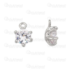 1190-5105 - Metal charm Star 9mm Nickel with high quality cubic zirconia crystal clear 5pcs 1190-5105,Charms,Metal,montreal, quebec, canada, beads, wholesale