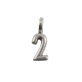 *1413-0141 - Metal Pendant Number 2 6X20MM Antique Nickel 10pcs *1413-0141,pendenti,10pcs,Metal,Nickel,Pendant,Metal,6X20MM,Number 2,Nickel,Antique,10pcs,montreal, quebec, canada, beads, wholesale