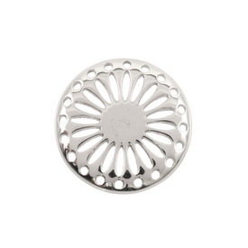 *1413-1407 - Stainless Steel 316 Pendant Round Fancy 38MM 1pc *1413-1407,montreal, quebec, canada, beads, wholesale