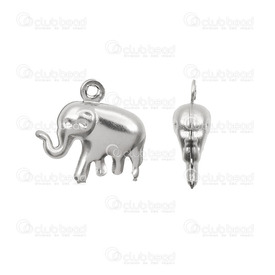 1413-14105 - Stainless Steel 304 Charm Elephant Hollow 15X14MM 10pcs  Theme: Animals 1413-14105,Charms,Stainless Steel,Elephant,Charm,Metal,Stainless Steel 304,15X14MM,Elephant,Hollow,Grey,China,10pcs,Theme: Animals,montreal, quebec, canada, beads, wholesale