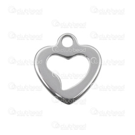 1413-1471 - Stainless Steel 304 Charm Heart 9X10MM Natural 20pcs 1413-1471,Pendants,20pcs,Heart,Charm,Stainless Steel 304,9X10MM,Heart,Grey,Natural,China,20pcs,montreal, quebec, canada, beads, wholesale